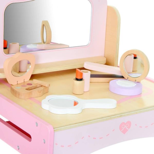 Coiffeuse enfant en bois Elia avec accessoires