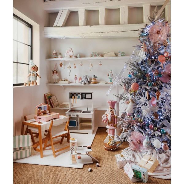 Coiffeuse enfant en bois Elia avec accessoires