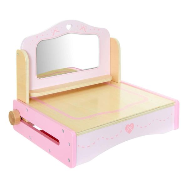 Coiffeuse enfant en bois Elia avec accessoires