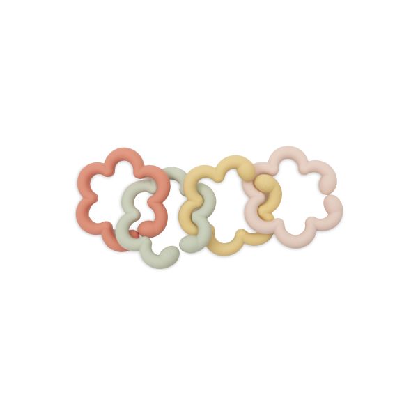 Anneaux de dentition silicone bébé Flowers