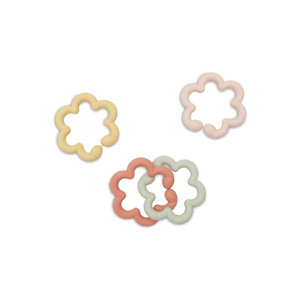 Anneaux de dentition silicone bébé Flowers