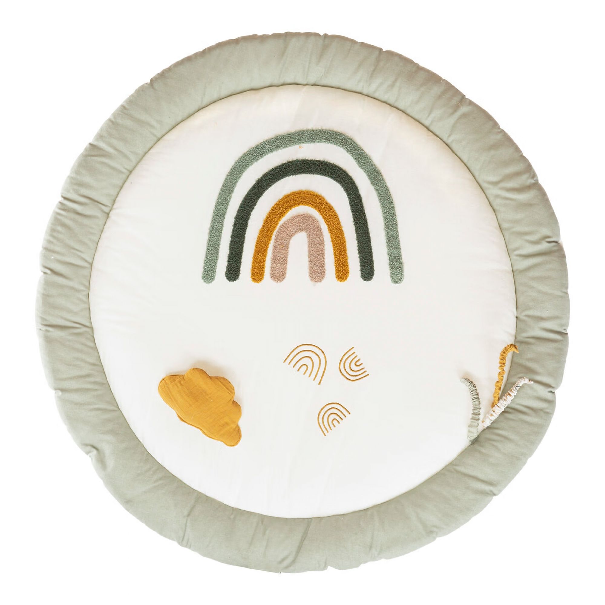 Tapis D'éveil Rembourré Pour Bébé Amilian Pustenhaus - Forme Feuille, 130x70 Cm, Multicolore - 9