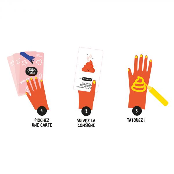 Jeu de cartes - Défis Tatouage