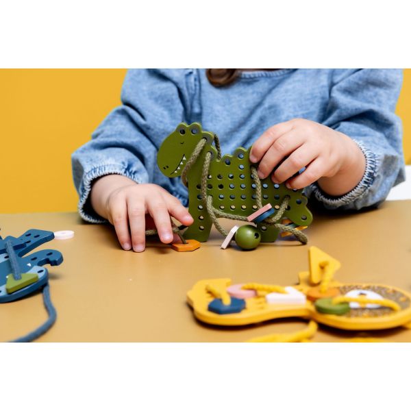 Jeux de laçage bois animaux - All animals