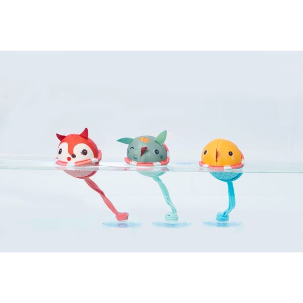 Lot de 3 Balles de bain Joe, Alice et Gaspard