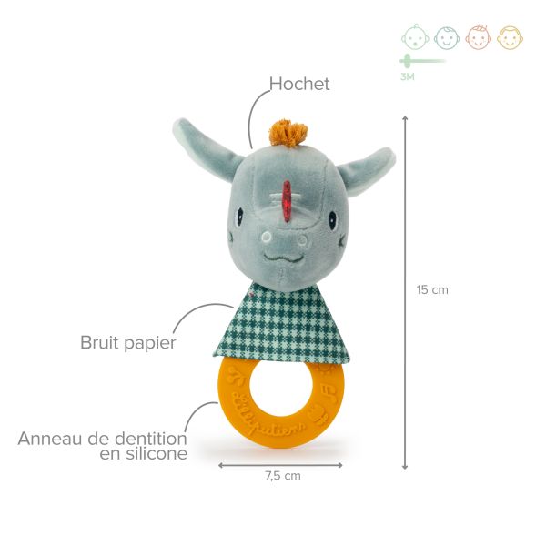 Hochet de dentition Joe
