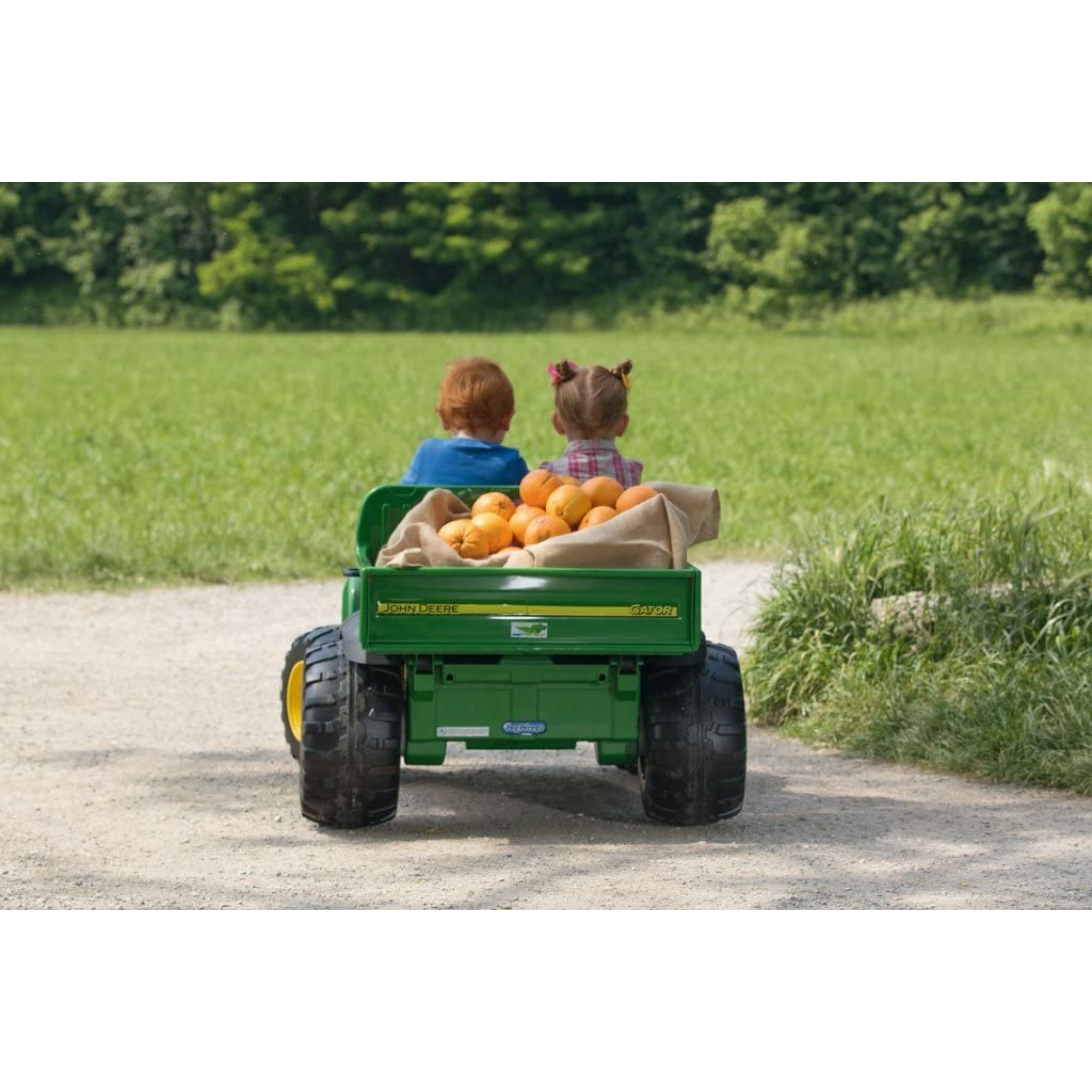 Peg Perego - véhicule electrique - John Deere Gator Tracteur 2 places avec  benne basculante 12 volts - Boutique en ligne 100% fiable.