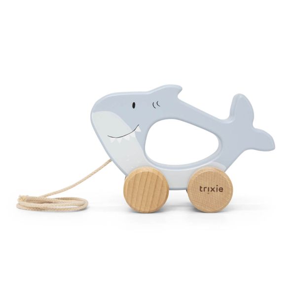 Jouet bébé à tirer en bois - Mr. Shark