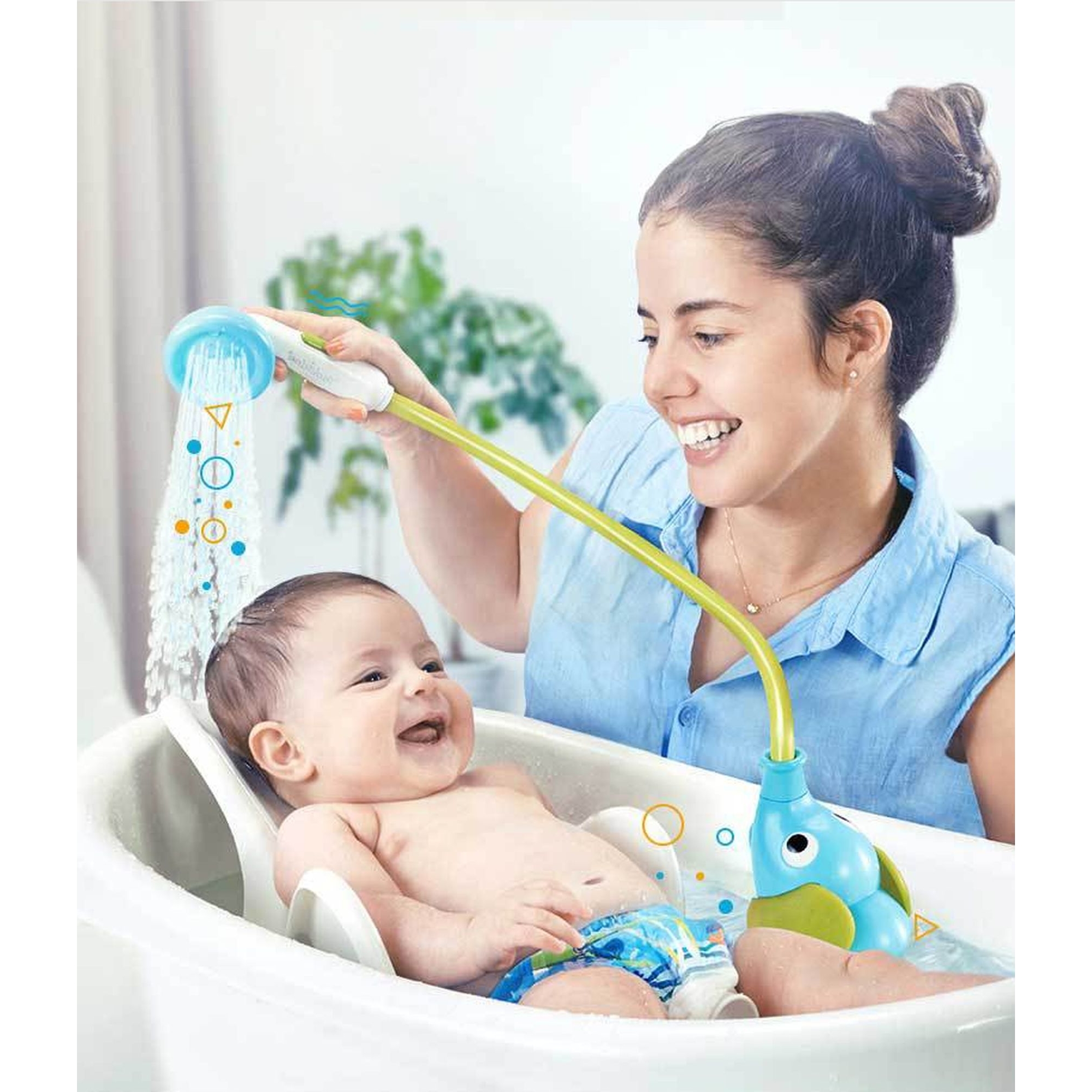 Douche de bain éléphant bleue Yookidoo : King Jouet, Jouets pour le bain  Yookidoo - Jeux d'éveil