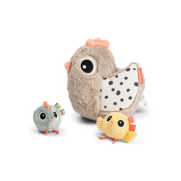 Jouet d'éveil Hide&Seek Clucky Sable