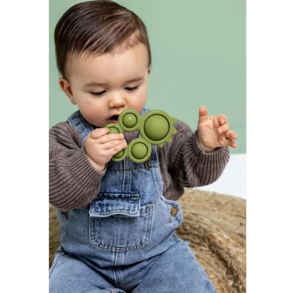 Jouet d'activité pop-it en silicone Mr. Dino
