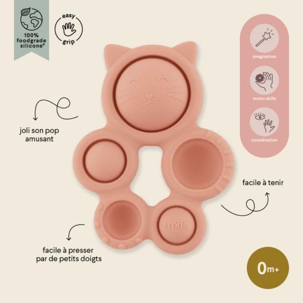 Jouet d'activité pop-it en silicone Mrs. Cat