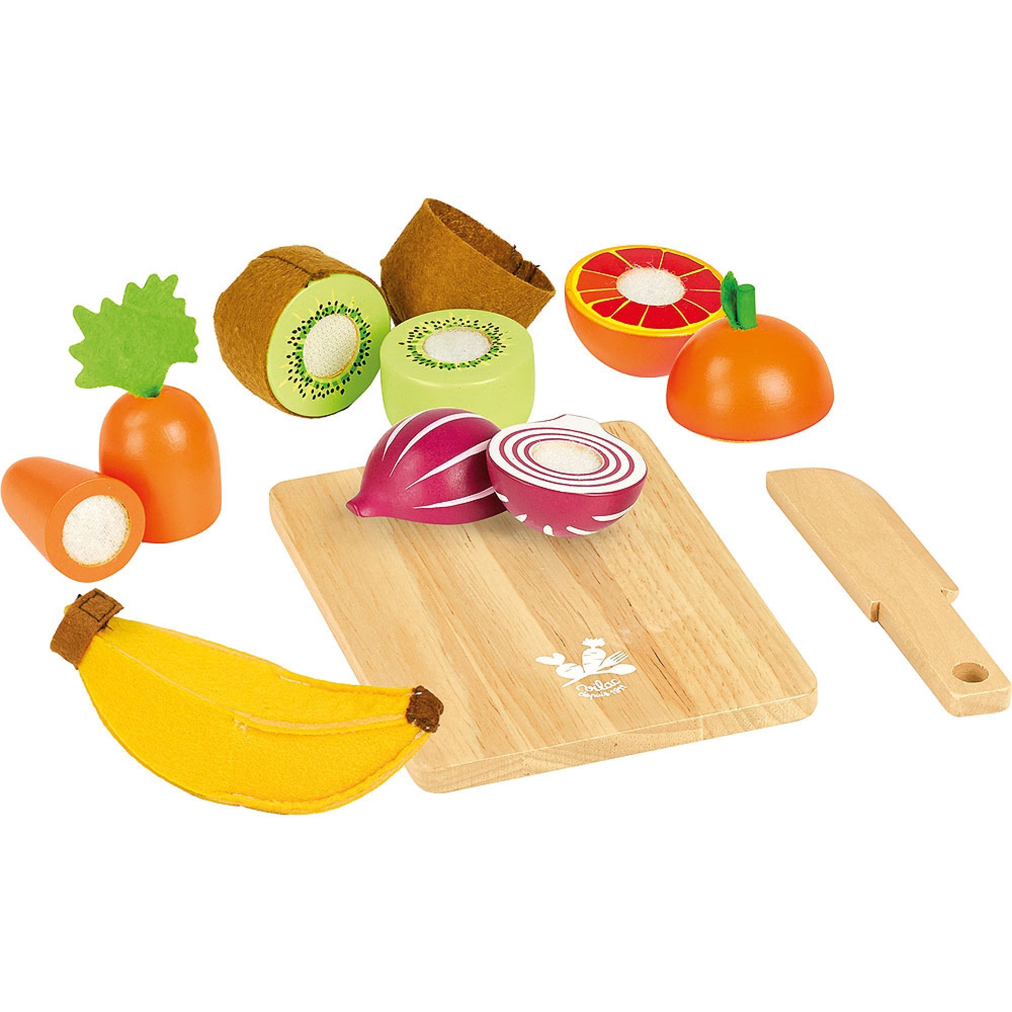 Fruits et légumes en bois à découper, Vilac