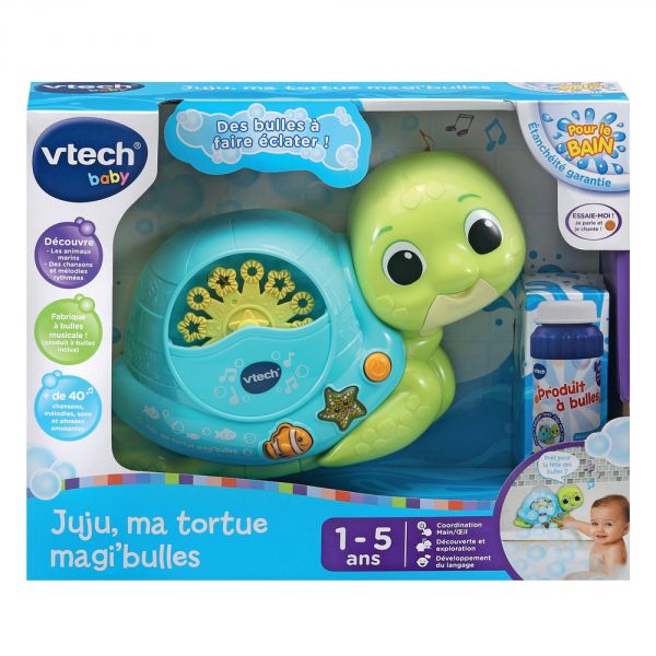 Jouet de bain Tortue de bain Juju Magi'Bulles