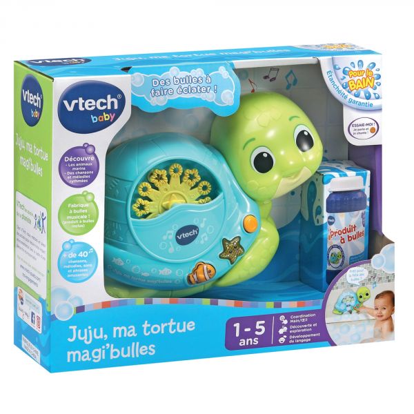 Jouet de bain Tortue de bain Juju Magi'Bulles