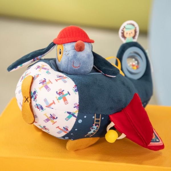 Jouet d'activités Jules dans son avion