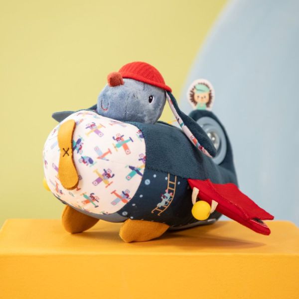 Jouet d'activités Jules dans son avion