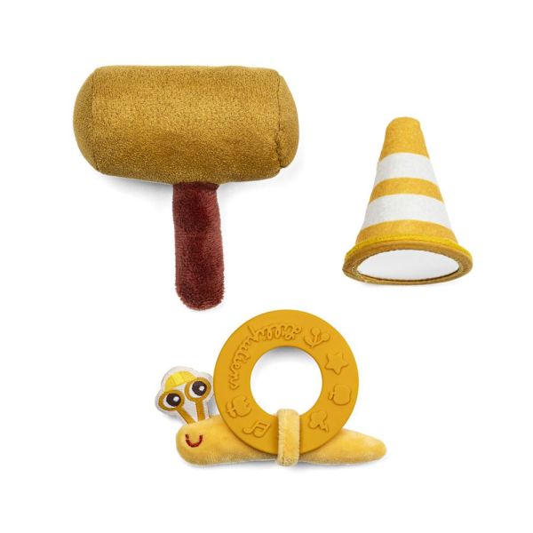 Peluche d'activités Jules le chien et ses accessoires