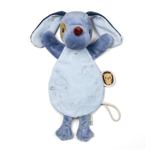Doudou marionnette phosphorescente Jules le chien