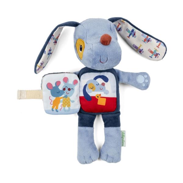 Peluche phosphorescente avec livre en tissu Jules
