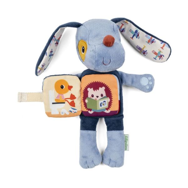 Peluche phosphorescente avec livre en tissu Jules