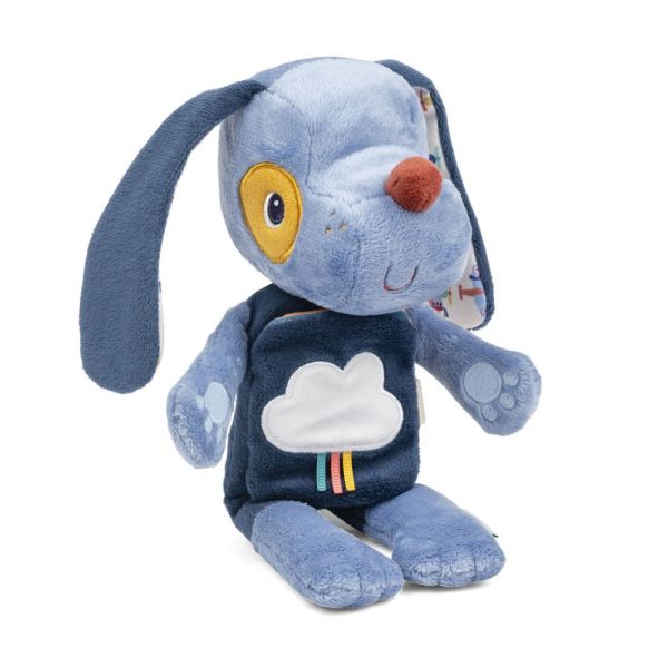 Peluche phosphorescente avec livre en tissu Jules