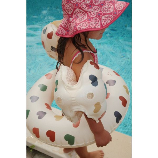 Bouée enfant - cœur coloré Ø 50 cm