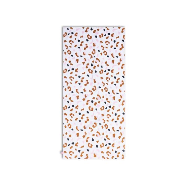 Serviette de plage coton 135 x 65 cm - Léopard kaki
