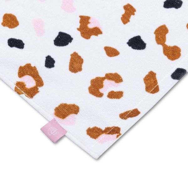 Serviette de plage coton 135 x 65 cm - Léopard kaki