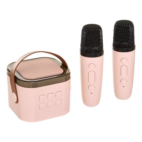 Karaoké enfant Kara rose avec 2 micros