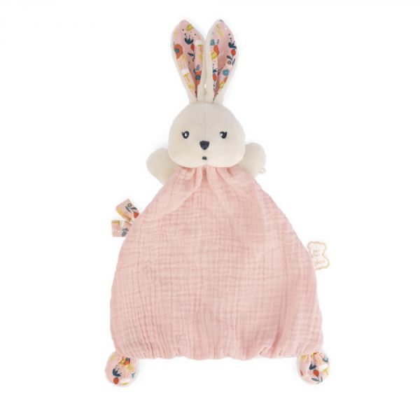 Doudou lapin Coquelicot