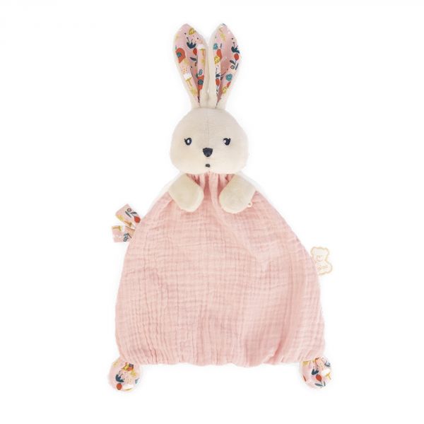 Doudou lapin Coquelicot