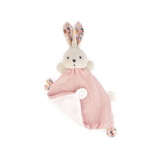 Doudou lapin Coquelicot