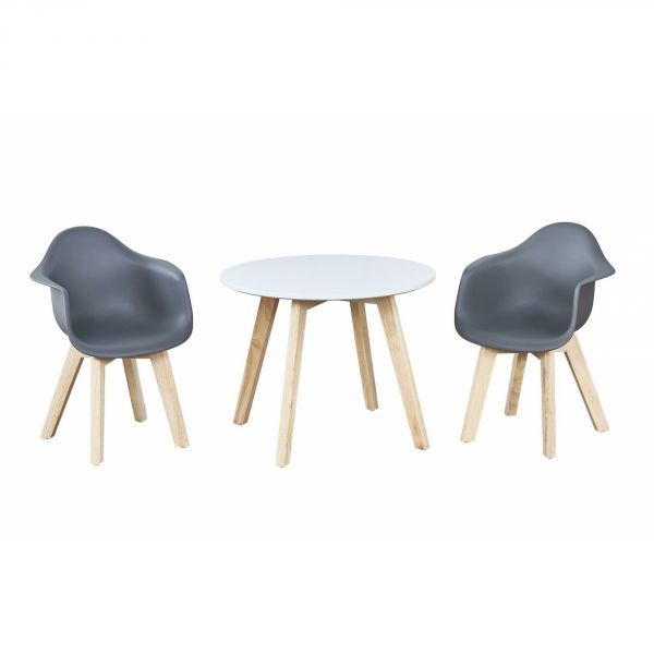 Lot de 2 chaises enfant Grey