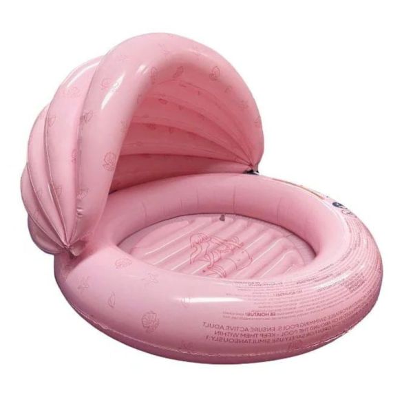 Piscine gonflable avec auvent Sirène rose
