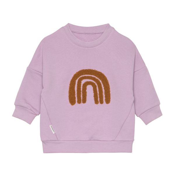 Pull enfant Little Gang Arc en ciel lila 7/12 mois