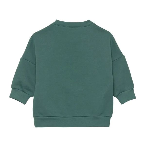 Pull enfant Little Gang Smile vert océan Green 7/12 mois