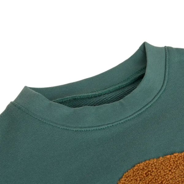 Pull enfant Little Gang Smile vert océan Green 7/12 mois