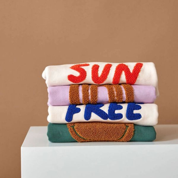 Pull enfant Little Gang Sun blanc cassé Multi-coloured 7/12 mois