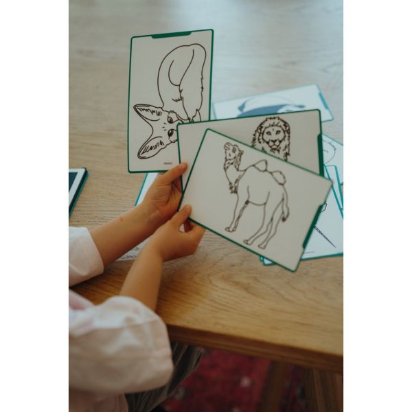 Tablette à dessiner format A5 thème Animaux du monde