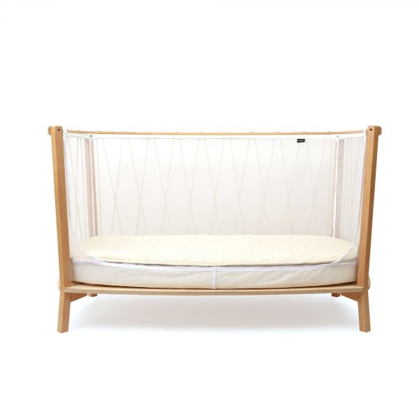 Lit bébé évolutif Kimi Bois de rose + Matelas