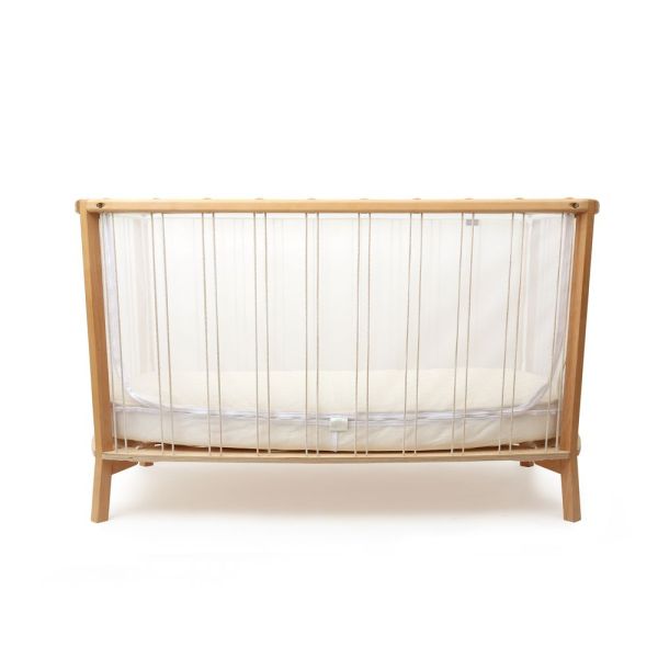 Pack lit bébé Kimi Desert et matelas organic + alèse et drap housse blanc