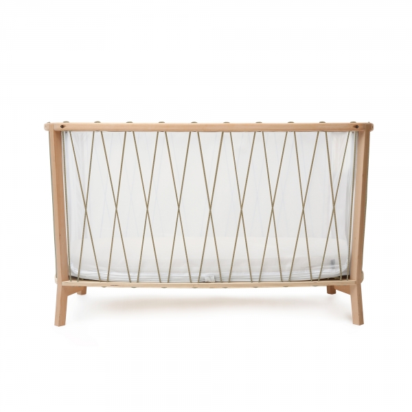 Lit bébé évolutif Kimi Hazelnut + Matelas Organic