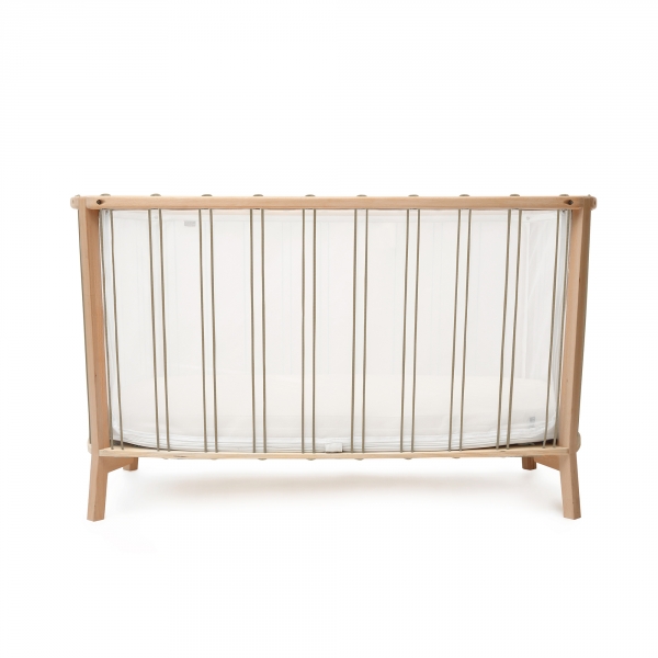 Lit bébé évolutif Kimi Hazelnut + Matelas Organic