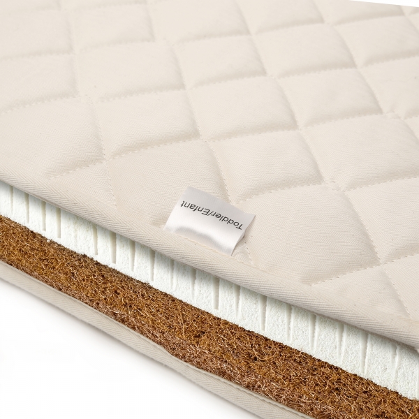 Lit bébé évolutif Kimi Hazelnut + Matelas Organic