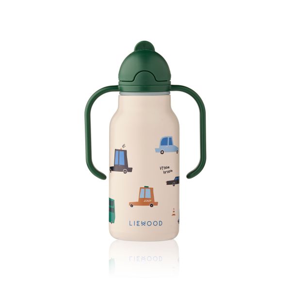 Gourde isotherme enfant 250 ml à poignées Kimmie Cars Sandy