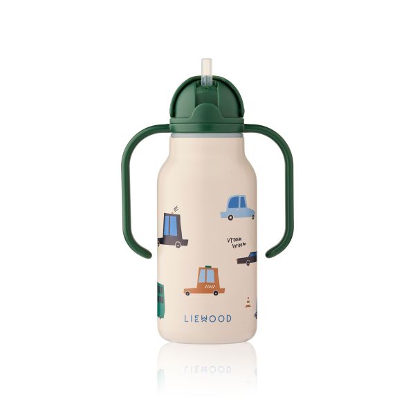 Gourde isotherme enfant 250 ml à poignées Kimmie Cars Sandy
