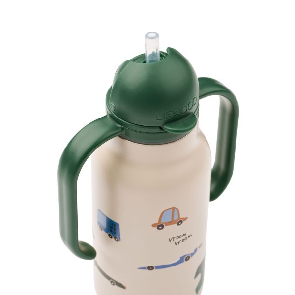 Gourde isotherme enfant 250 ml à poignées Kimmie Cars Sandy