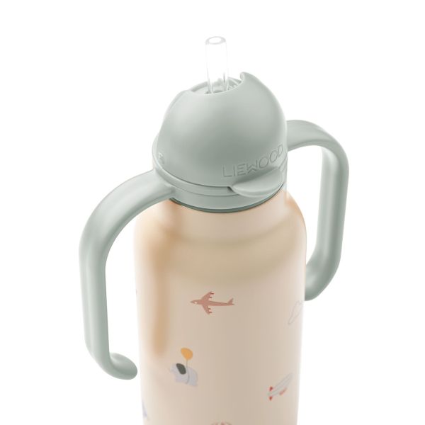 Gourde isotherme enfant 250 ml à poignées Kimmie Flying Sandy