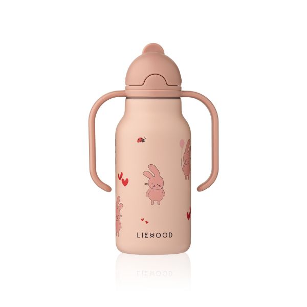 Gourde isotherme enfant 250 ml à poignées Kimmie Wild child Rose
